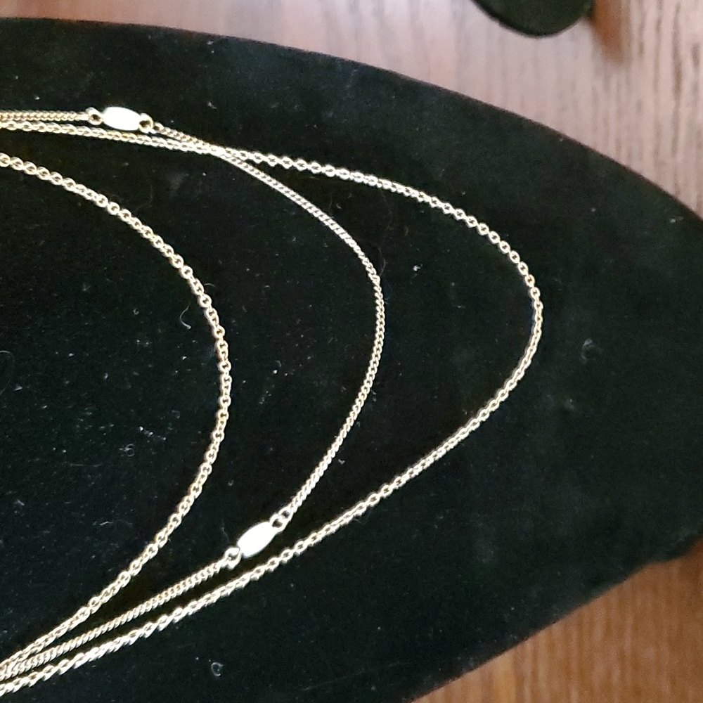 VINTAGE AVON GOLDEN 3 ROW NECKLACE